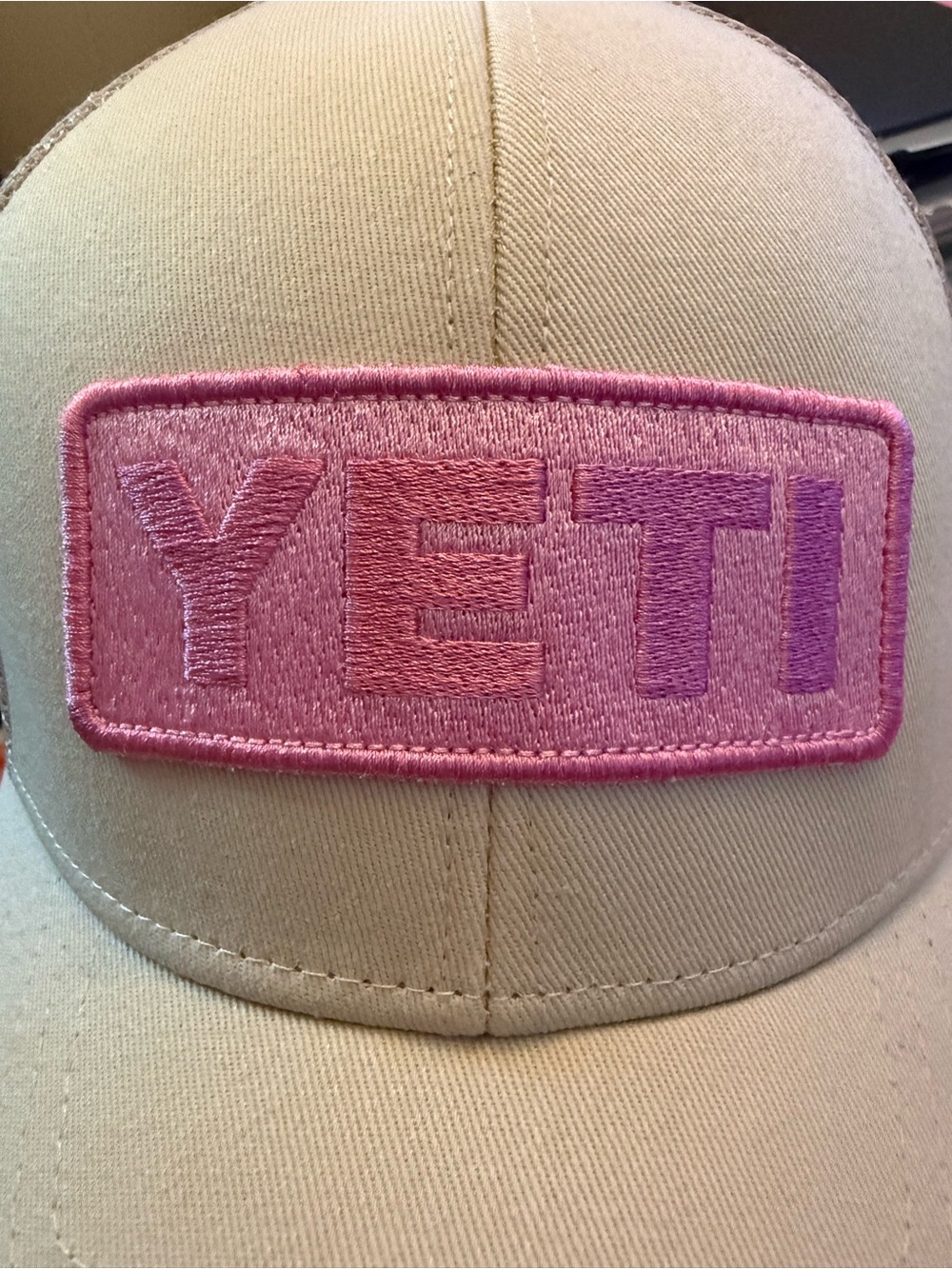 Yeti Pink Patch Trucker Hat - YETI Branded Pink Cap
